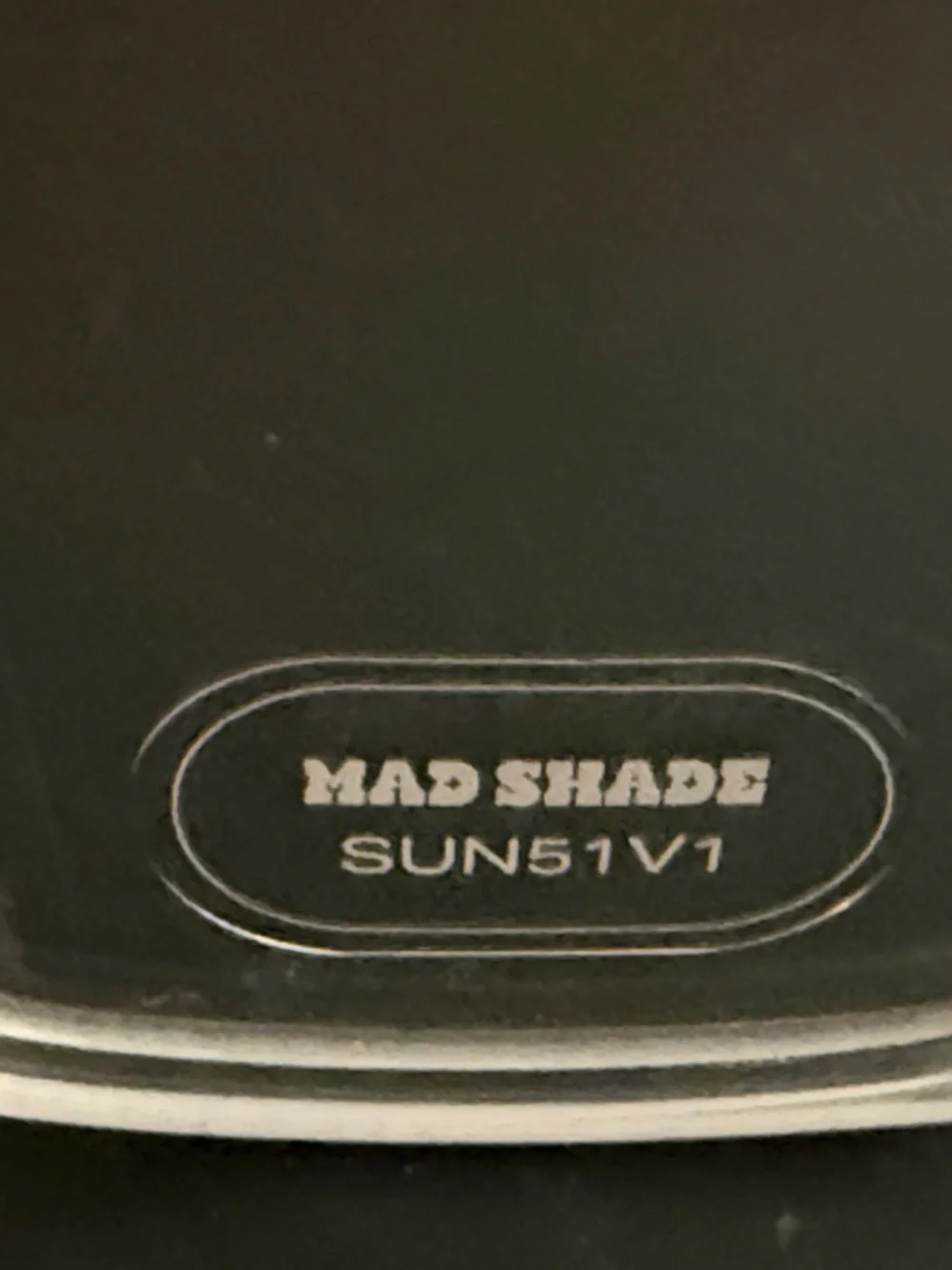 Mad Shade Clear Frame Sunglasses with Gold Chain Accent